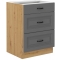 Szafka dolna 3 szuflady 60 D 3S PREMIUM BOX